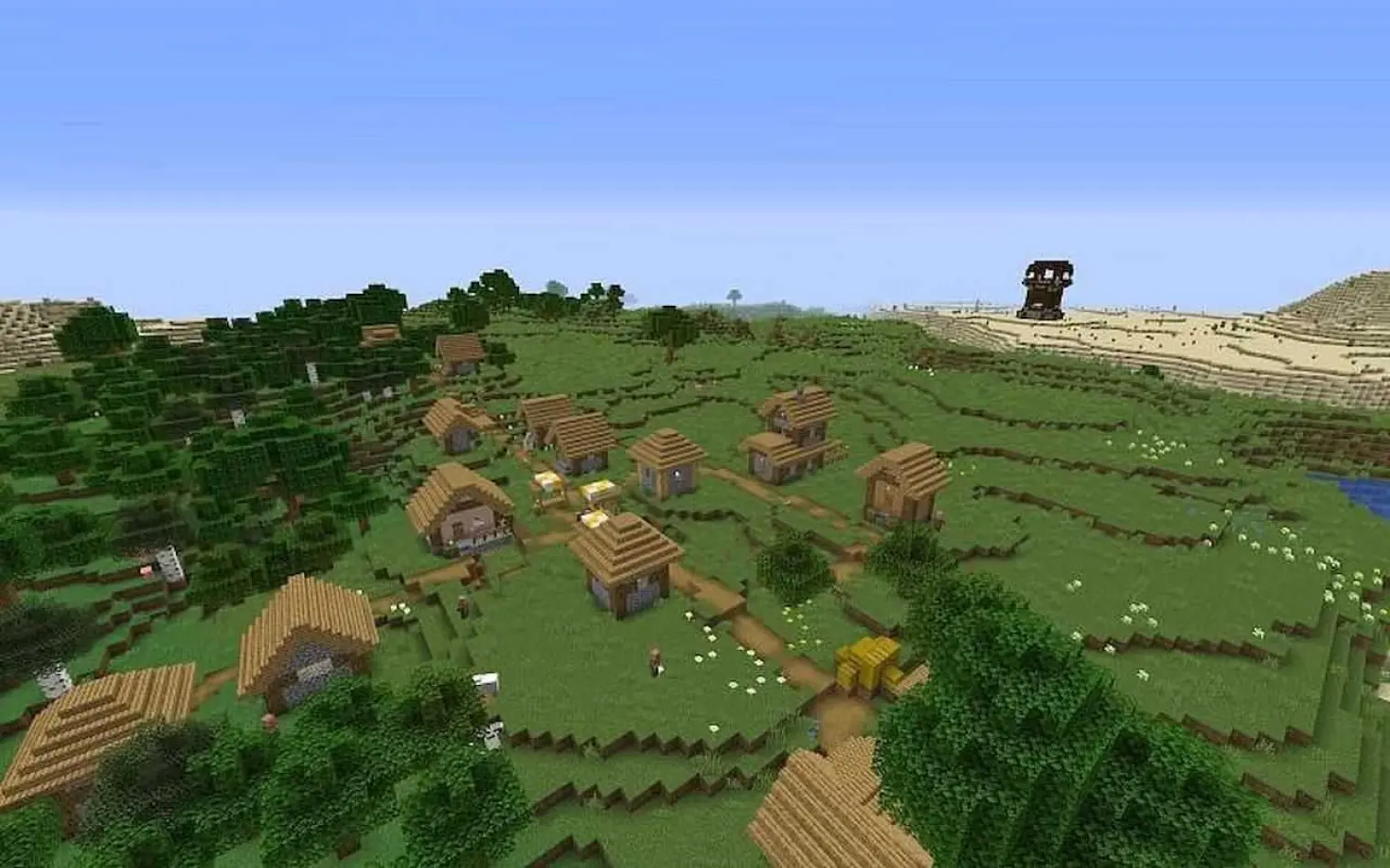 oasis minecraft village outpost